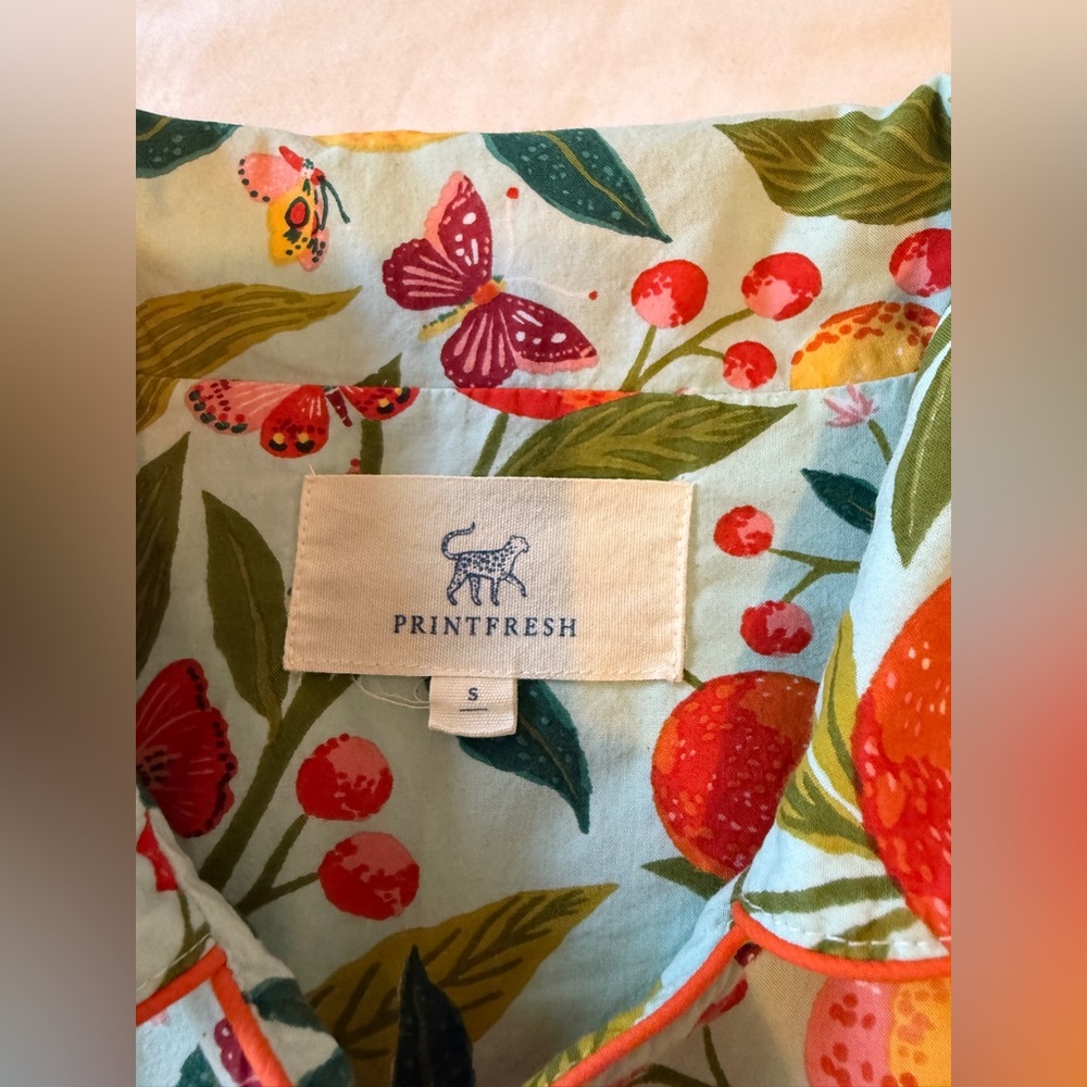 PRINTFRESH Butterfly Grove Short Pajama  Set SIZE: SMALL - Picture 7 of 14